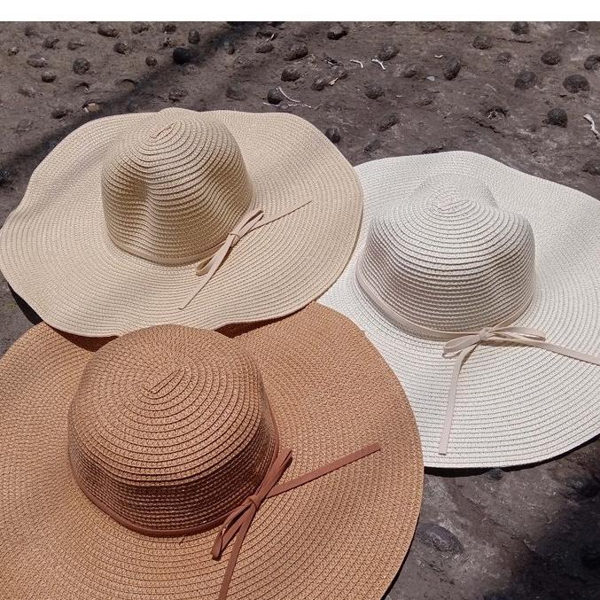 Topi Pantai Anyaman Rotan Import