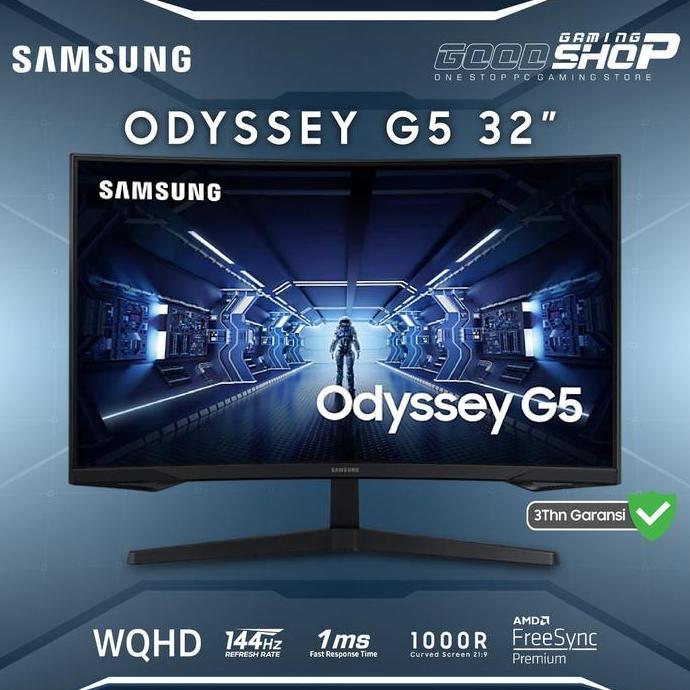 SAMSUNG ODYSSEY G5 / G-5 32'' WQHD Monitor - Gaming Monitor