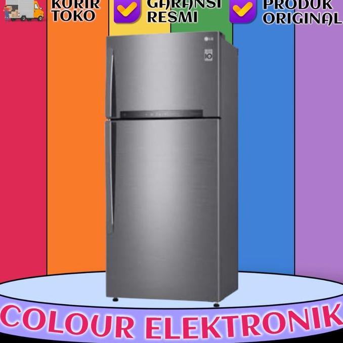 LG GN-H452HLHN | KULKAS 2 PINTU LG INVERTER LINEAR 437L | GNH452HLHN