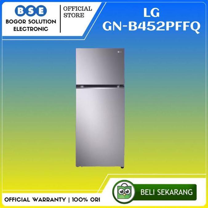 Kulkas 2 Pintu LG GNB452PFFQ Smart Inverter Kulkas LG GN-B452PFFQ 460L Liter [ORI]