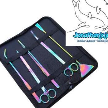 5 In 1 Tool Set Aquascape Gunting Pinset Scraper Scissor Tweezer
