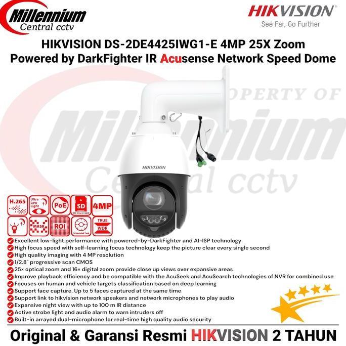 Suchen- Ptz Hikvision Ds-2De4425Iwg1-E 4Mp Ip Camera Cctv Outdoor 25X Zoom