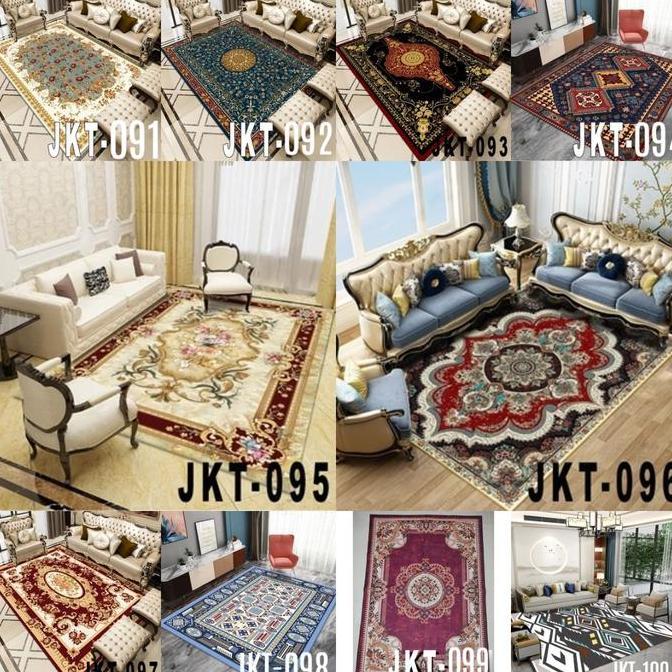 KARPET TURKEY UKURAN 140X200CM ( NEW MOTIF) JKT 081-160 - HAPPYONSHOP ''