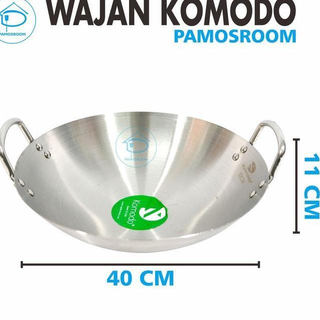 Koo Kuali Wajan 40Cm Penggorengan Stainless Steel Diameter 40Cm