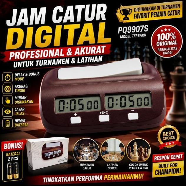 JAM CATUR LEAP PQ9907S Digital Chess Clock Leap ORIGINAL JAM CATUR