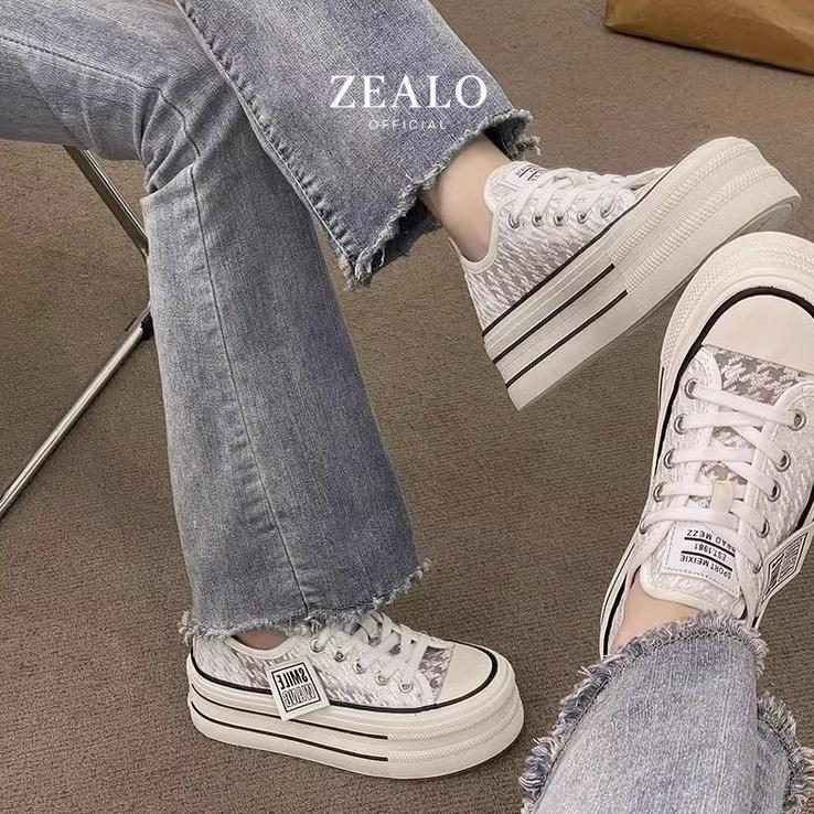 Zealo 286 Sepatu Korea Sneakers Fashion Wanita Kasual Sport Shoes Karet Premium