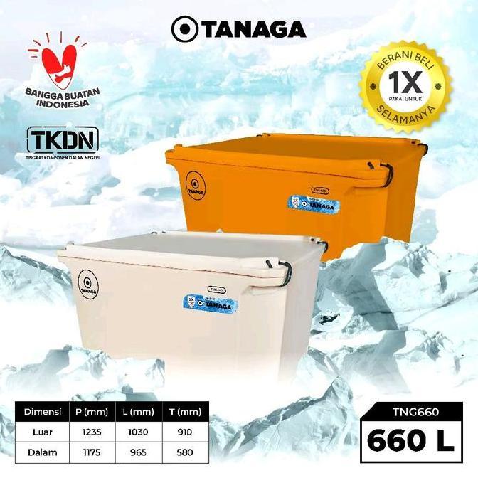 BEBAS ONGKIR - Coolbox Tanaga 660 Liter / Cooler box es batu kristal termos ikan segar