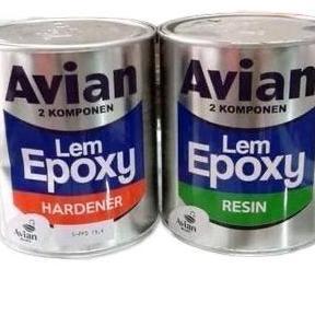 Avian Lem Epoxy Avian 1kg - 2 Komponen Epoxy Hardener & Resin untuk Proyek Bangunan Anda