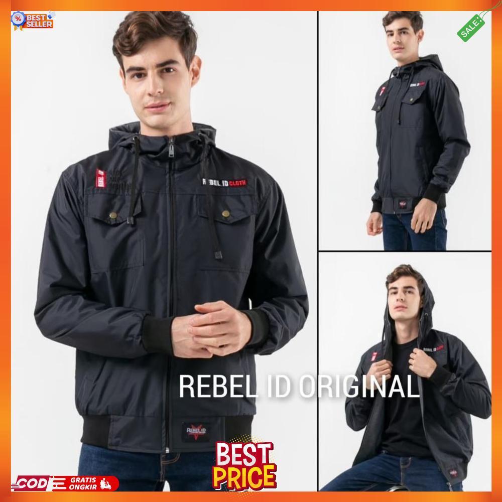 Jaket Pria Anti Air / Elegant Design Of Semi Parka By Rebel Id / Jaket Semi Parka [J3]