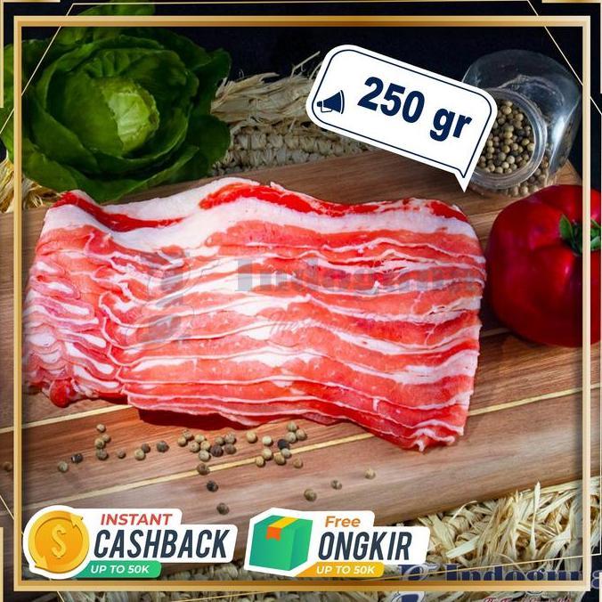 AUS BRISKET NE S SLICE SHABU 250GR - Indoguna