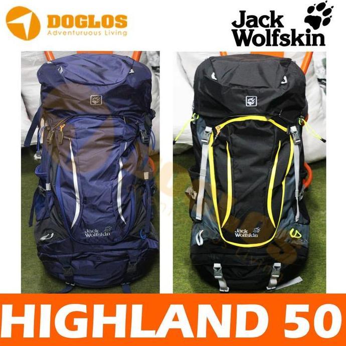 NEW TAS CARRIER JWS JACK WOLFSKIN HIGHLAND TRAIL XT 50 L ORI