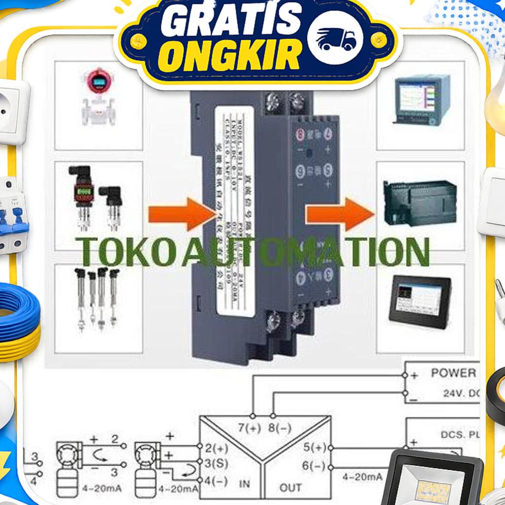 Dc Voltage Current Transmitter Signal Isolator 4-20Ma Ke 4-20Ma St98