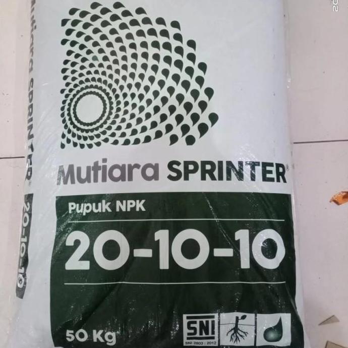 Place- Npk Mutiara Sprinter 20 - 10 - 10, Pupuk Daun, Pupuk Rumput, 1 Kg