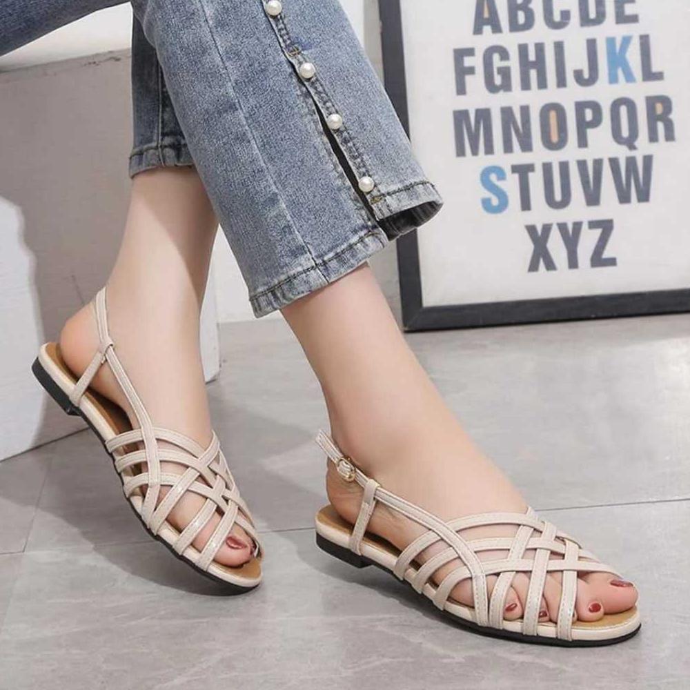 MURAH AuroraCollections - SANDRINA Flats Sepatu Wanita Model Balet Anyam Flat Shoes Anggun