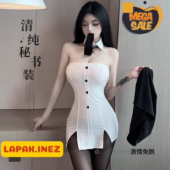 LINGERIE SEKSI  PAKAIAN  LINGERIE WANITA COSPLAYS SEKRETARIS SERAGAM SEKSI PEGAWAI KANTORAN BAJU CLU
