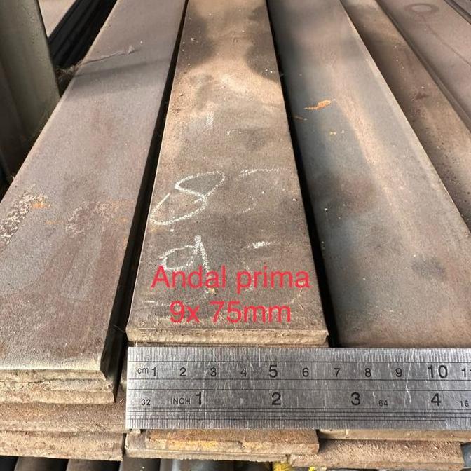 Edificio- Plat Strip 9 Panjang 6 Meter - Strip Besi Tebal 9Mm
