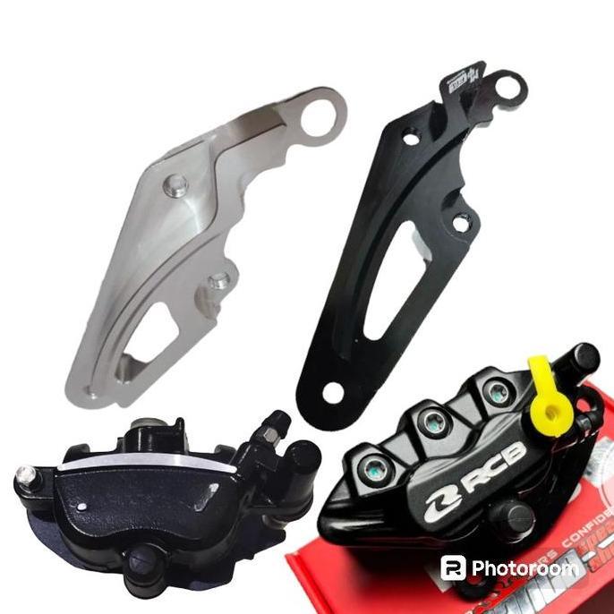 embullss - breket disc 220mm 260mm beat vario scoopy breket kaliper rcb s1 samurai disc cakram 260mm