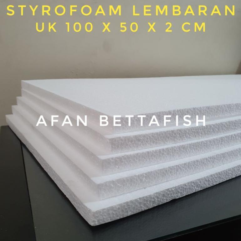Styrofoam Lembaran Uk 100x50x2 cm / Sterefoam Lembaran100x50x2cm