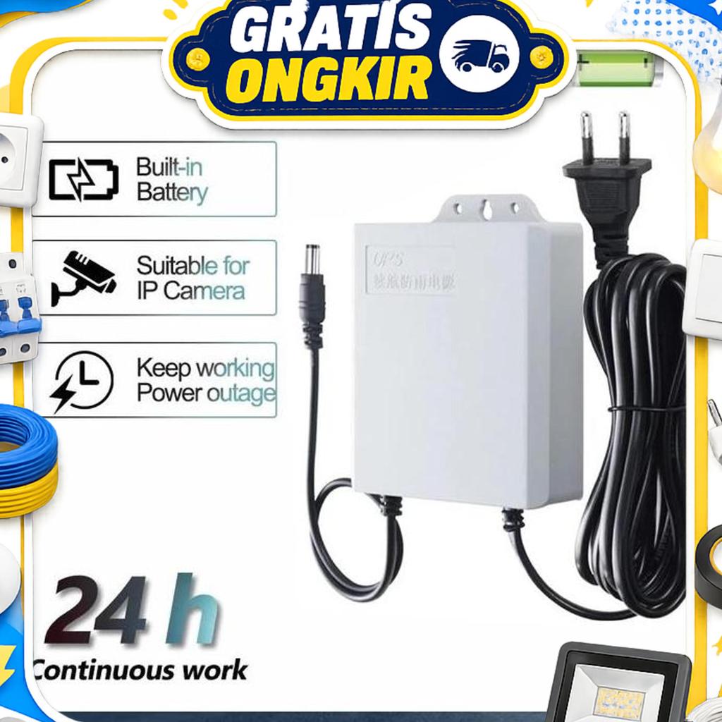 Ups 6000Mah Ups Mini 12V Untuk Wifi Ups Mini 12 Volt Ups Wifi Ups Cctv Ups Dc Mini Ups 12V2A