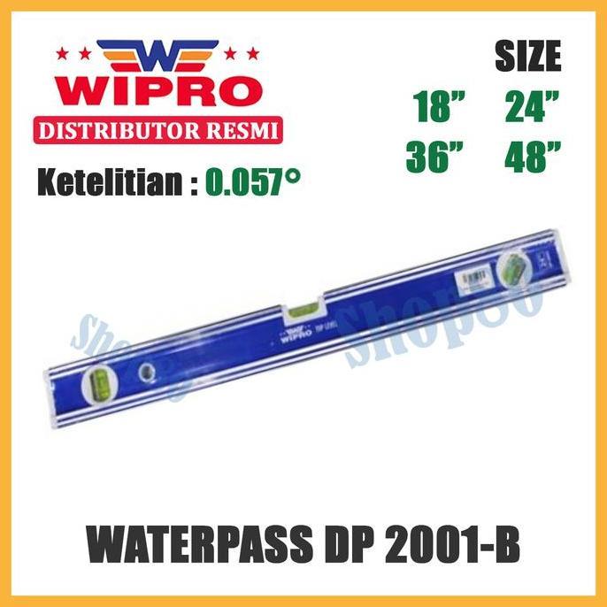 TERBARU - Wipro Waterpass DP-2001B Waterpas Water Pass Panjang 18" 24" 36" 48" 18 24 36 48 inch