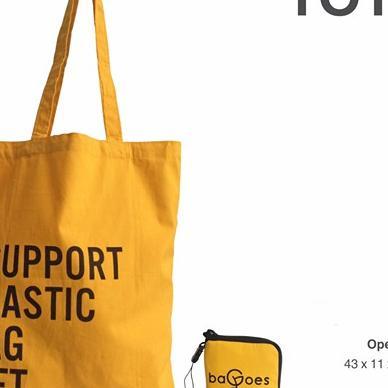 Tas Tote Bag Lipat Wanita Pria Diet Kantong Plastik Bahan Baby Canvas