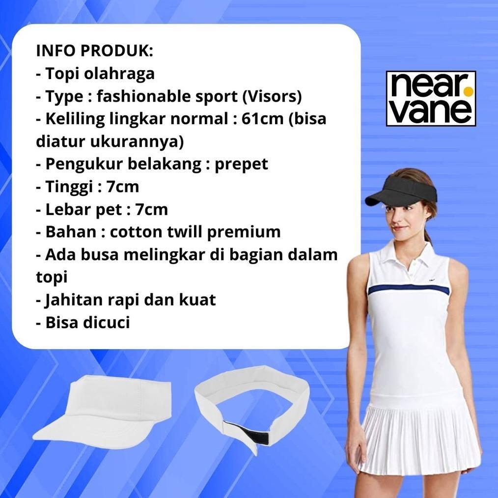 BestPromo Topi Golf Zumba Sepeda Olah Raga Senam Pantai Olahraga Korea Summer Tenis Bolong Tennis Ou