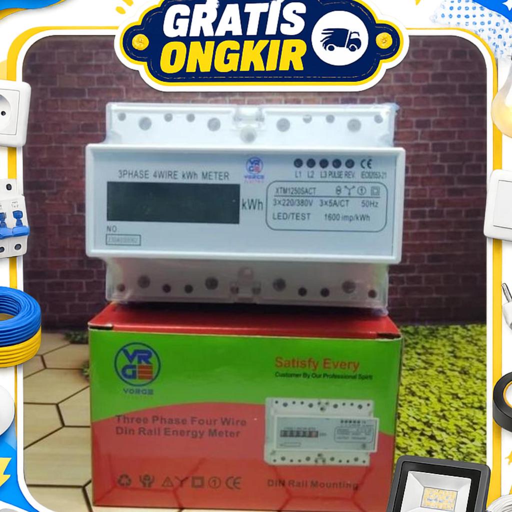 Kwh Meter 3 Phase Digita 3Phase Digital Vorge Ct Xtm1250Sact Via Ct/5A