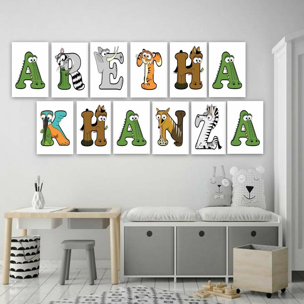 PREMIUM Hiasan Dinding Dekorasi Kamar Huruf Alphabet Anak Wall Decor