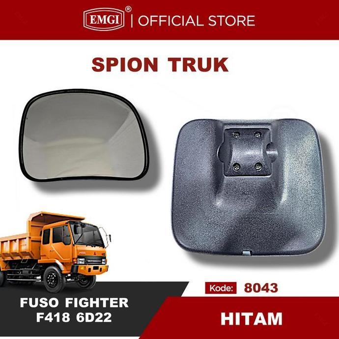 Emgi - Spion Truk Fuso Fighter F418 6D22 (Spion Atas) - Hitam High Quality