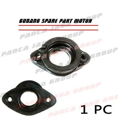 INSULATOR KARET INTAKE MANIPOL MANIPUL KARBURATOR TVS APACHE 160 180 RESTOCK