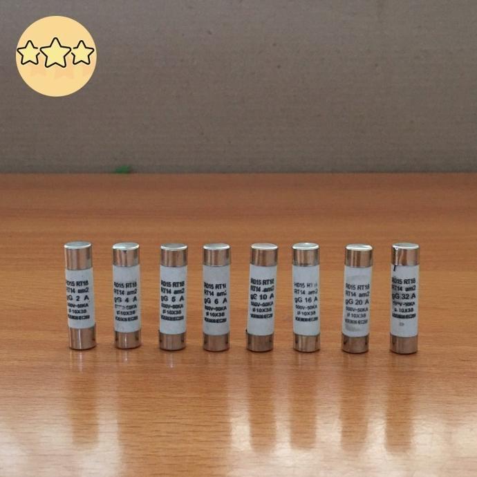 Fuse Link Ceramic 10 x 38 10X38MM 10MM Sekring Keramik 10x38 2A 4A 5A 6A 10A 16A 20A 32A 10MM X 38MM