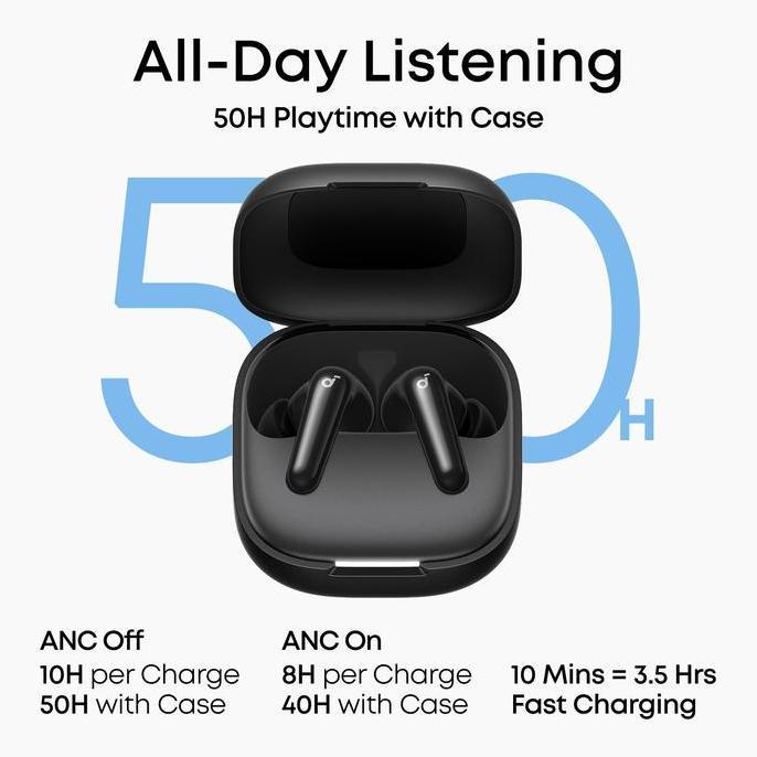 Murah (New Launch) Anker Soundcore R60I Nc / R60Inc (Upgraded R50I Nc) Hi-Res Anc Active Noise Cance