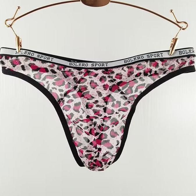 DV142 >> Celana Dalam Pria Leopard cd laki-laki Low Waist 5Y055