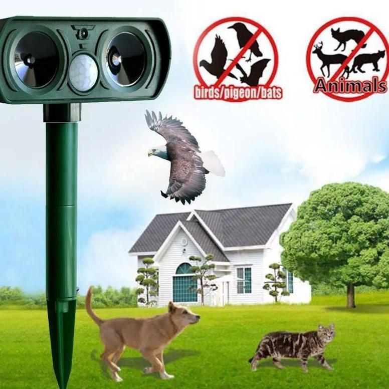 Alat Pengusir Hewan Anjing / Kucing / Rubah Ultrasonik Diskon