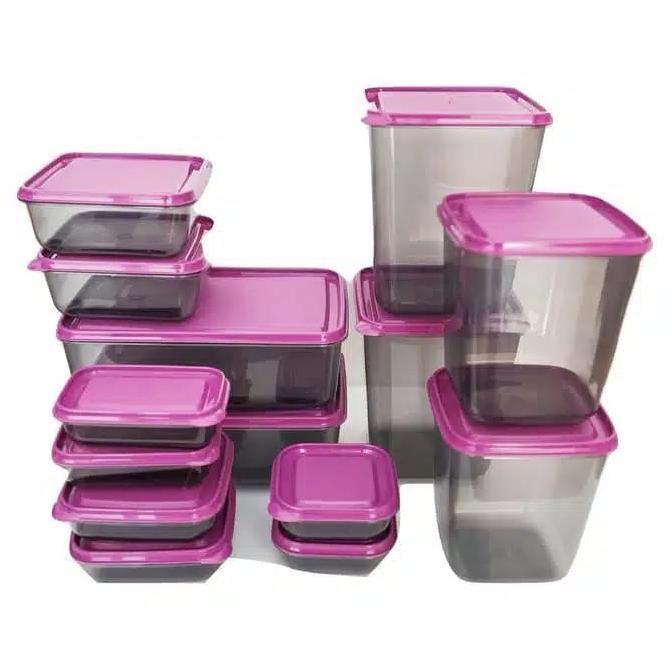 BOX PLASTIK MAKANAN 14 PCS TEMPAT SAYURAN TEMPAT BUAH WADAH PLASTIK SS