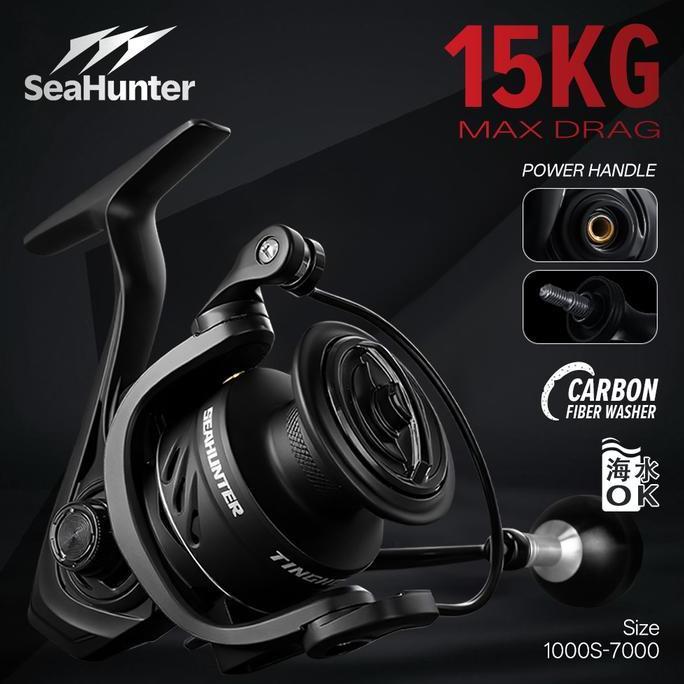 [OFFICIAL] SeaHunter TINGHE DK Power Handle 2500-5000 Spinning Reel Pancing, 7+1BB Bola Berlubang, R