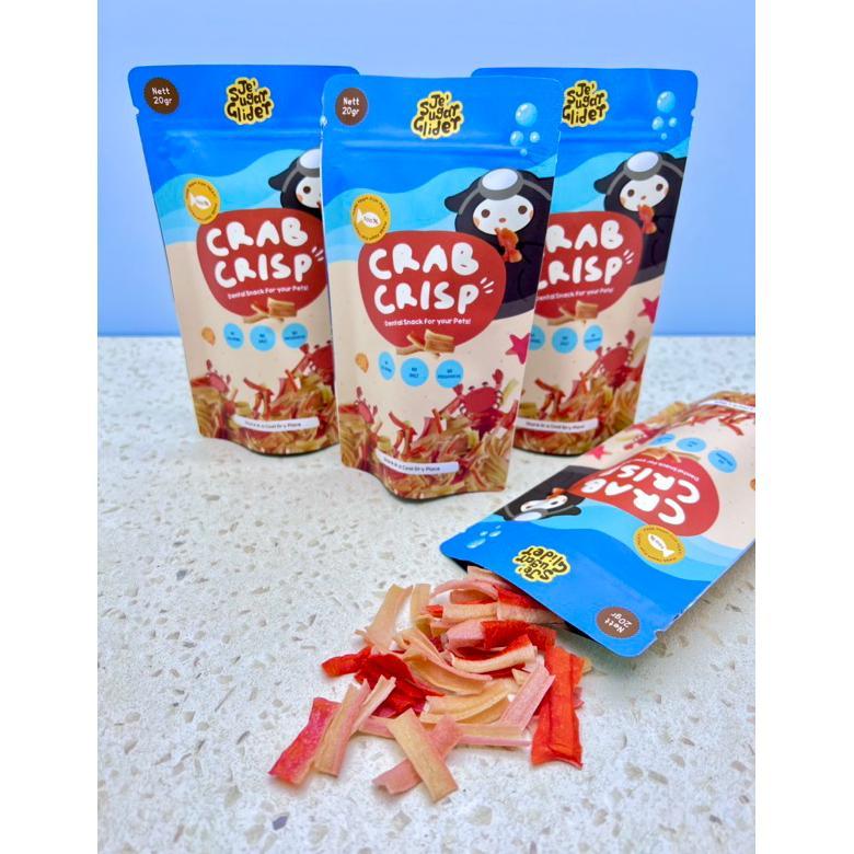 Crab Crisp, Snack Crab Stick untuk Sugar Glider
