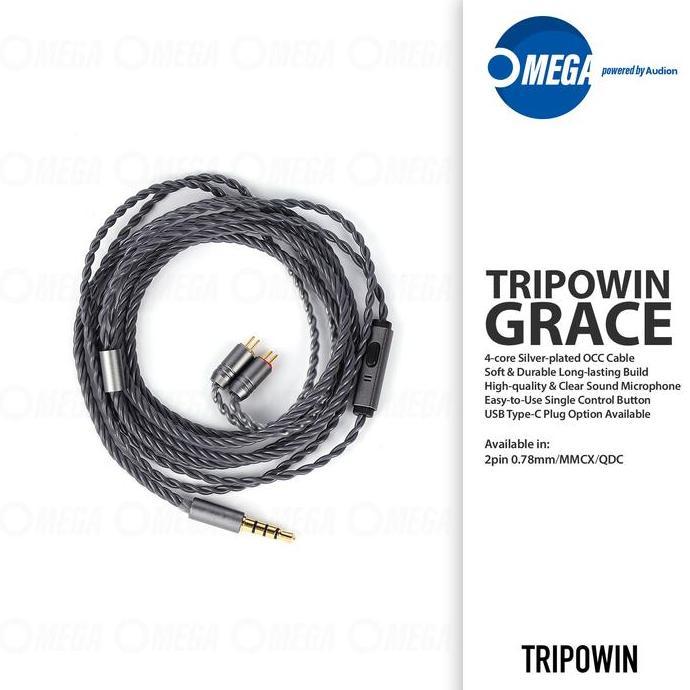 TRIPOWIN GRACE Silver-plated Copper OCC Upgrade Cable/Kabel with Mic