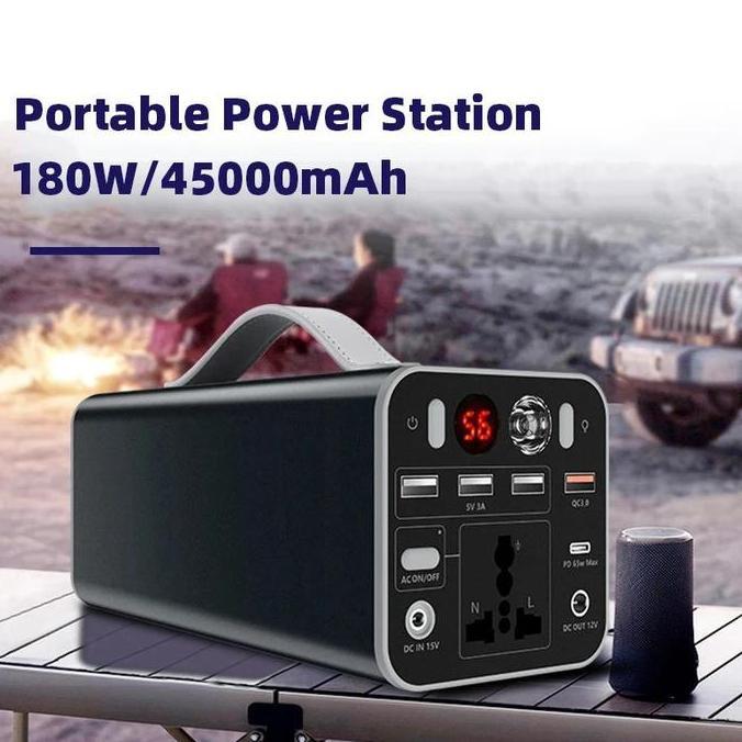 Power Station Portable Solar Generator Power Bank AC DC