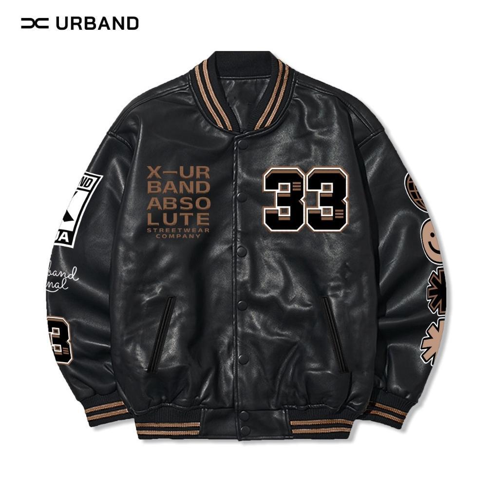 Garansi X Urband Absolute Jaket Varsity Leather Sintetis A505