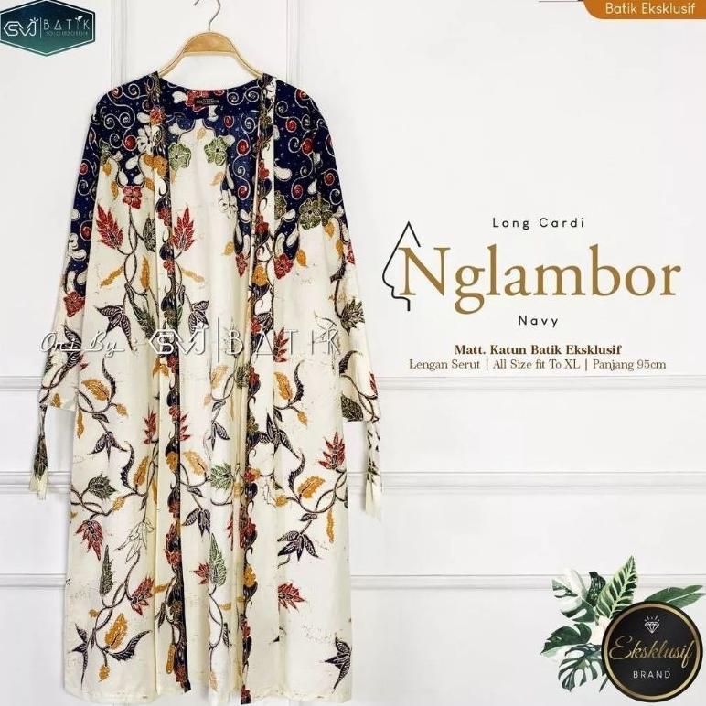 Grade Ori Outer Kondangan Cardigan Wanita Outer Batik Modern Batik Az