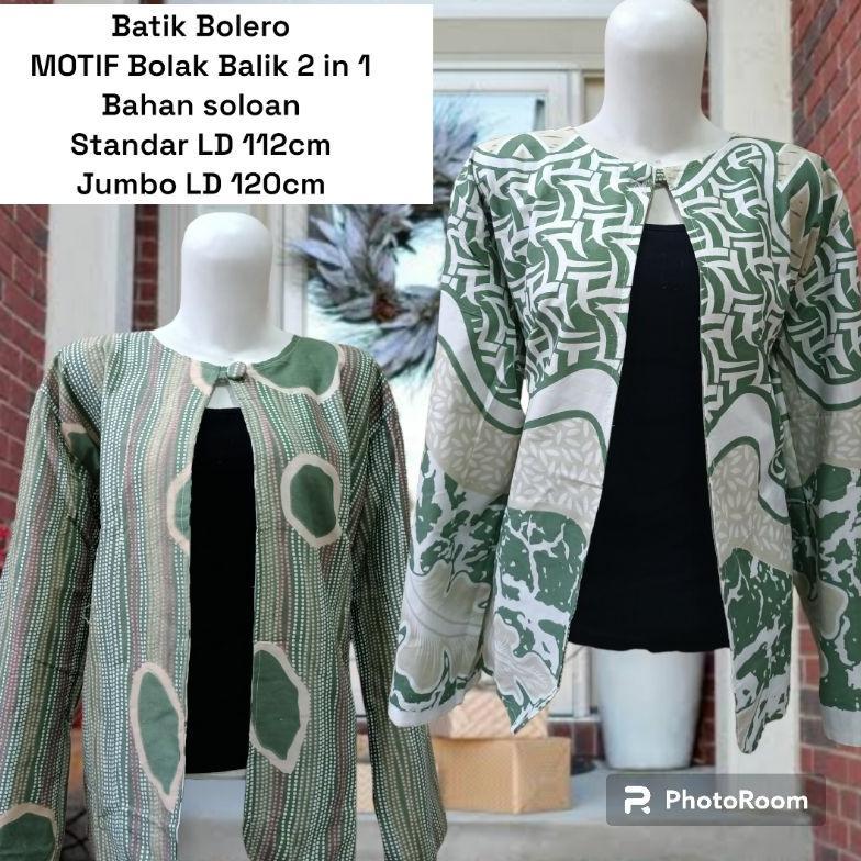 Grosir Outer Batik Wanita Katun Premium Cardigan Batik Lekbong Perempuan Terkini Bolero Batik Pesta 