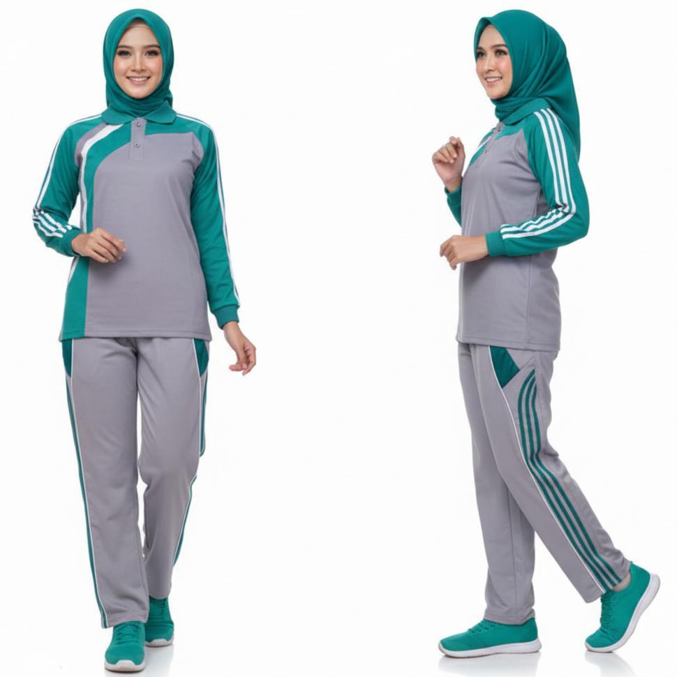 PREMIUM Setelan Training Baju Olahraga Wanita Lengan Panjang