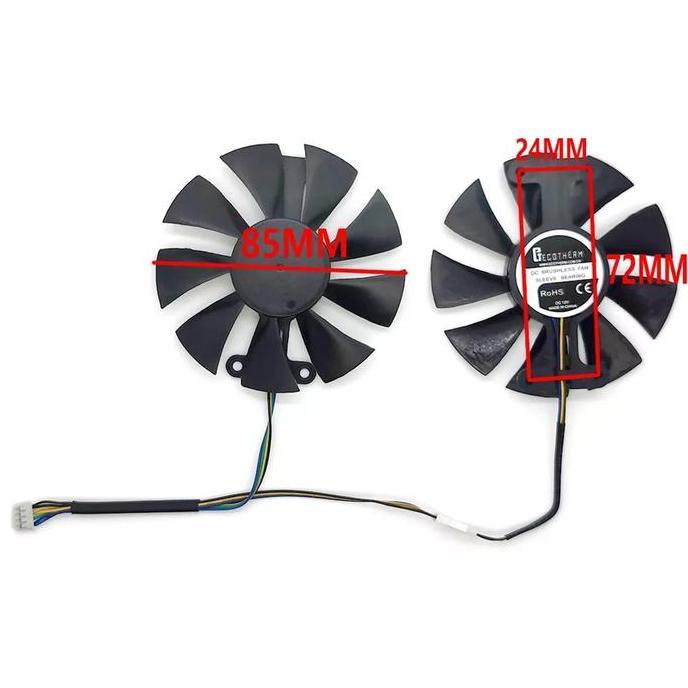Fan Vga ZOTAC Gtx 950 960 980ti AMP 85mm 4pin OEM diy
