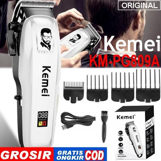 PG809A KEMEI KM-PG809A Alat Cukur Rambut CAS Baterei LCD KM PG 809A