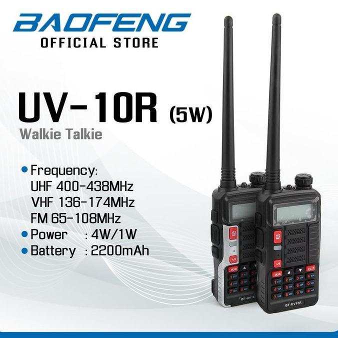 BAOFENG UV-10R (5W) Walkie Talkie HT - Baofeng Indonesia