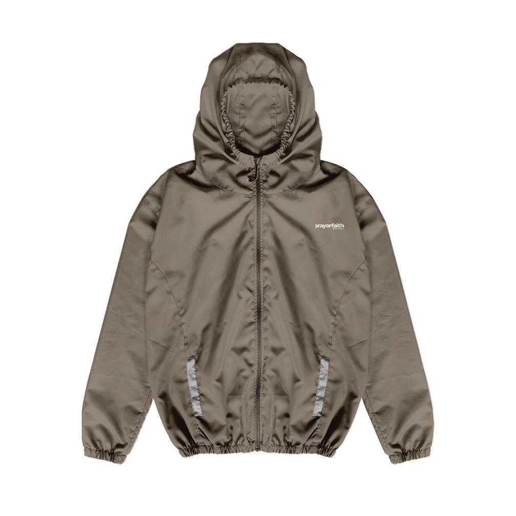 MURAH PRAYERFAITH - JACKET PARASUT PRIA WATERPROOF HOODIE JUMBO OUTDOOR KEREN