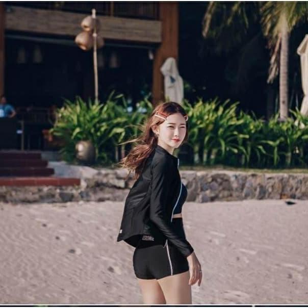 Skyla Bikini Set 3 Pcs Rashguard Woman Premium / Korean Swimwear / Beachwear Bali / Baju Renang Wani