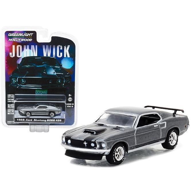 44780-E GREENLIGHT 1969 FORD MUSTANG BOSS 429 HOLLYWOOD JOHN WICK