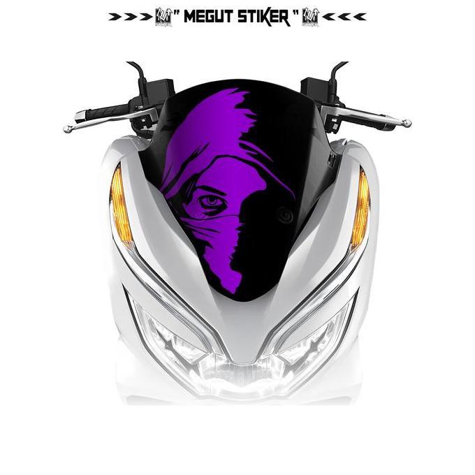 Stiker Visor Honda Pcx Old 150 Abs (12) Sticker Windshiel Pcx 150 / Kaca Depan Pcx 150 motorcycle